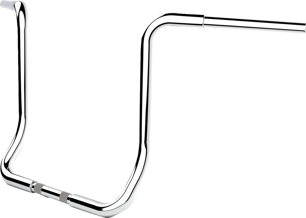 LA Choppers Handlebar - Twin Round - 16" - Chrome LA-7325-16C - Side View