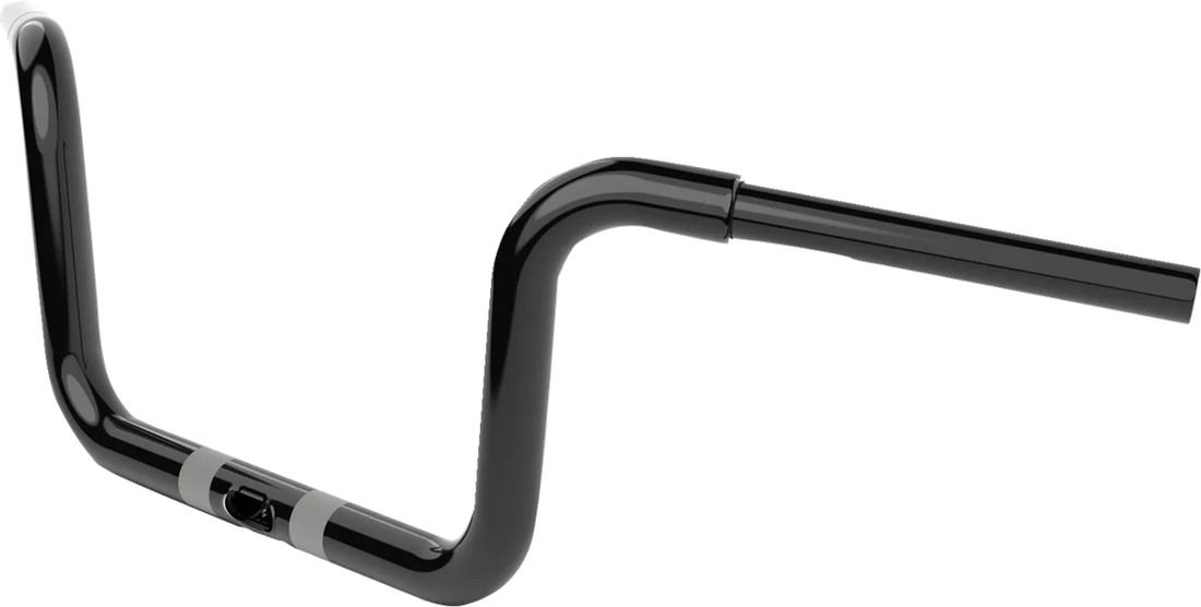 LA Choppers Handlebar - Twin Round - 8" - Black LA-7324-08B - Side View
