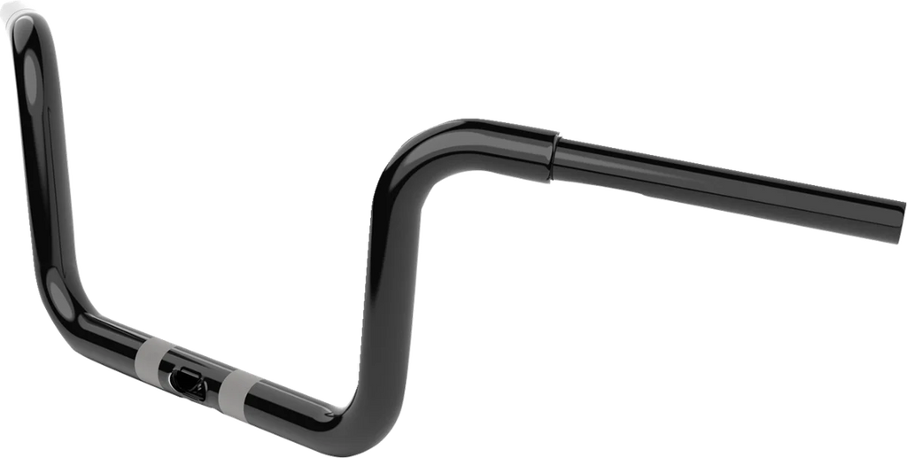 LA Choppers Handlebar - Twin Round - 8" - Black LA-7324-08B - Side View