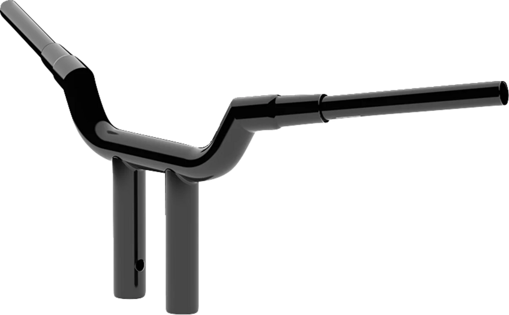 LA Choppers Handlebar - Valley - T-Bar - 10" - Black LA-7344-10B - Side View