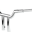 Load image into Gallery viewer, LA Choppers Handlebar - Valley - T-Bar - 10" - Chrome LA-7344-10 - Side View