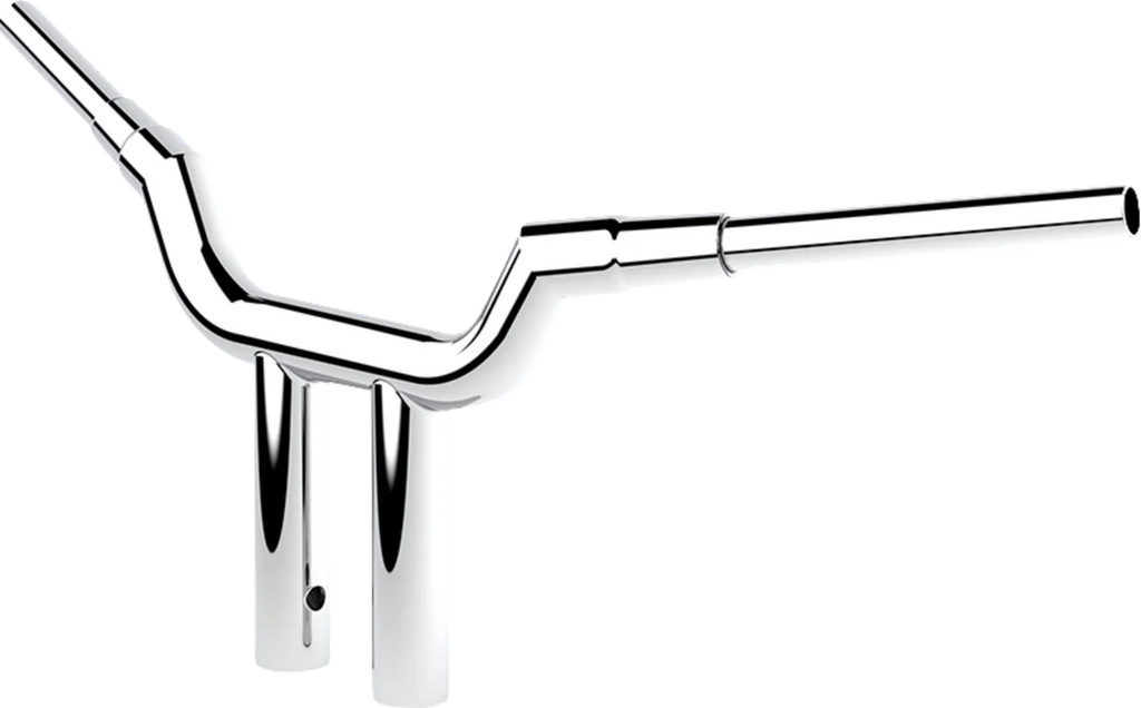LA Choppers Handlebar - Valley - T-Bar - 10" - Chrome LA-7344-10 - Side View