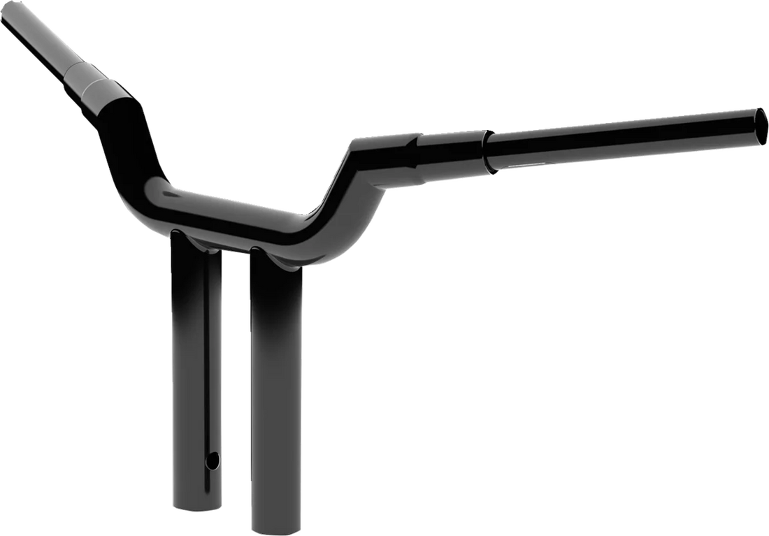 LA Choppers Handlebar - Valley - T-Bar - 12" - Black LA-7344-12B - Side View
