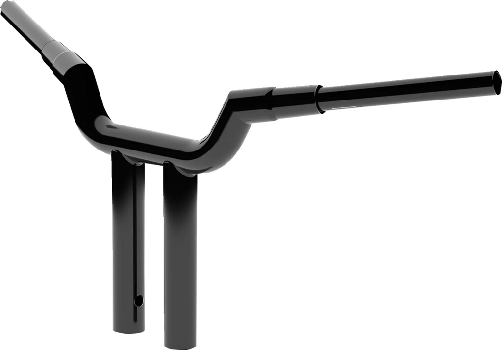 LA Choppers Handlebar - Valley - T-Bar - 12" - Black LA-7344-12B - Side View
