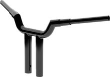 Load image into Gallery viewer, LA Choppers Handlebar - Valley - T-Bar - 12" - Black LA-7344-12B - Side View