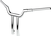 Load image into Gallery viewer, LA Choppers Handlebar - Valley - T-Bar - 12" - Chrome LA-7344-12 - Side View