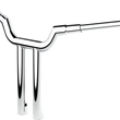 Load image into Gallery viewer, LA Choppers Handlebar - Valley - T-Bar - 14" - Chrome LA-7344-14 - Side View