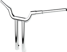 Load image into Gallery viewer, LA Choppers Handlebar - Valley - T-Bar - 14" - Chrome LA-7344-14 - Side View