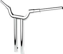 Load image into Gallery viewer, LA Choppers Handlebar - Valley - T-Bar - 16" - Chrome LA-7344-16 - Side View