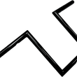 Load image into Gallery viewer, LA Choppers Handlebar - Web T - 12" - Black LA-7380-W12B - Detail View
