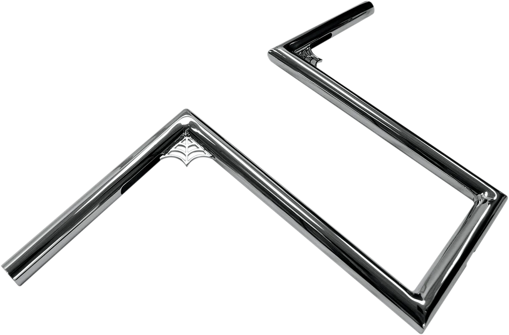 LA Choppers Handlebar - Web T - 12" - Chrome LA-7380-W12 - Side View