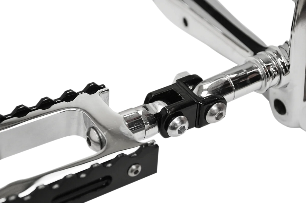 LA Choppers Male Footpeg Adapters - Black LA-7202-01B - Side View