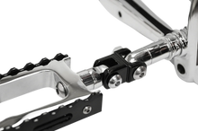 Load image into Gallery viewer, LA Choppers Male Footpeg Adapters - Black LA-7202-01B - Side View