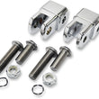 Load image into Gallery viewer, LA Choppers Male Footpeg Adapters - Chrome LA-7202-01 - Main Product View