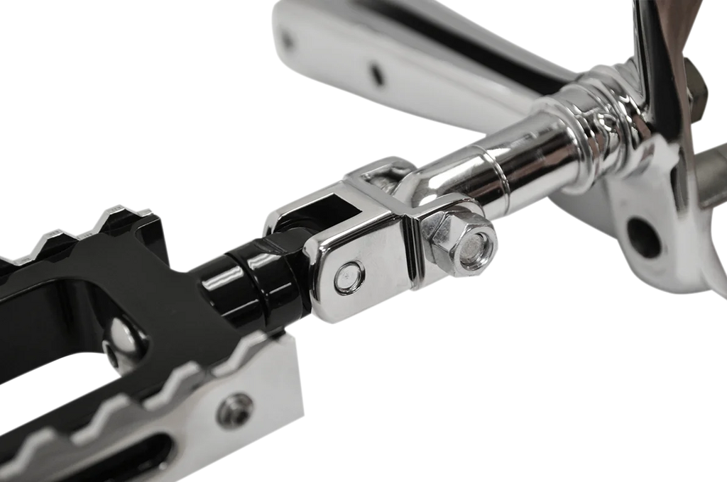 LA Choppers Male Footpeg Adapters - Chrome LA-7202-01 - Side View