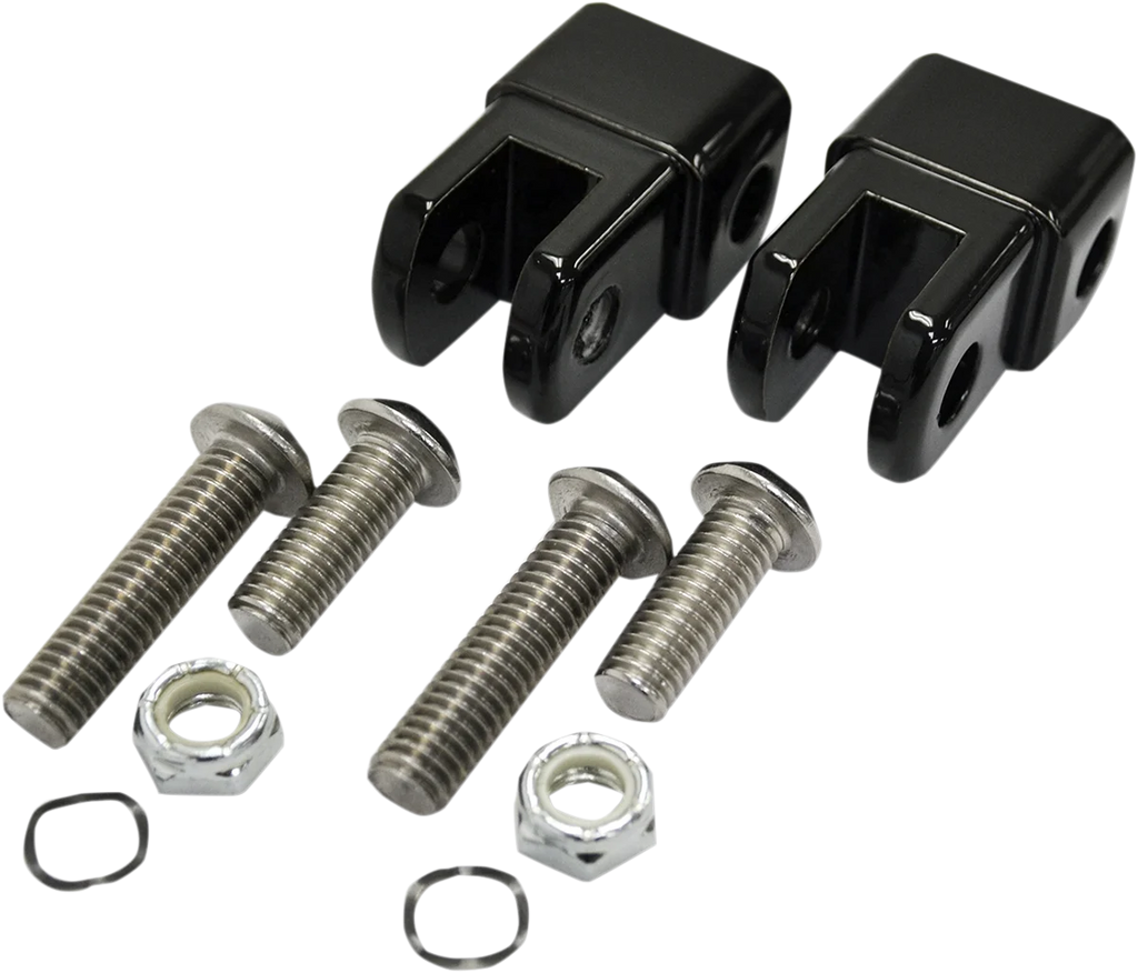 LA Choppers Male Footpeg Adapters - Chrome LA-7202-01 - Detail View