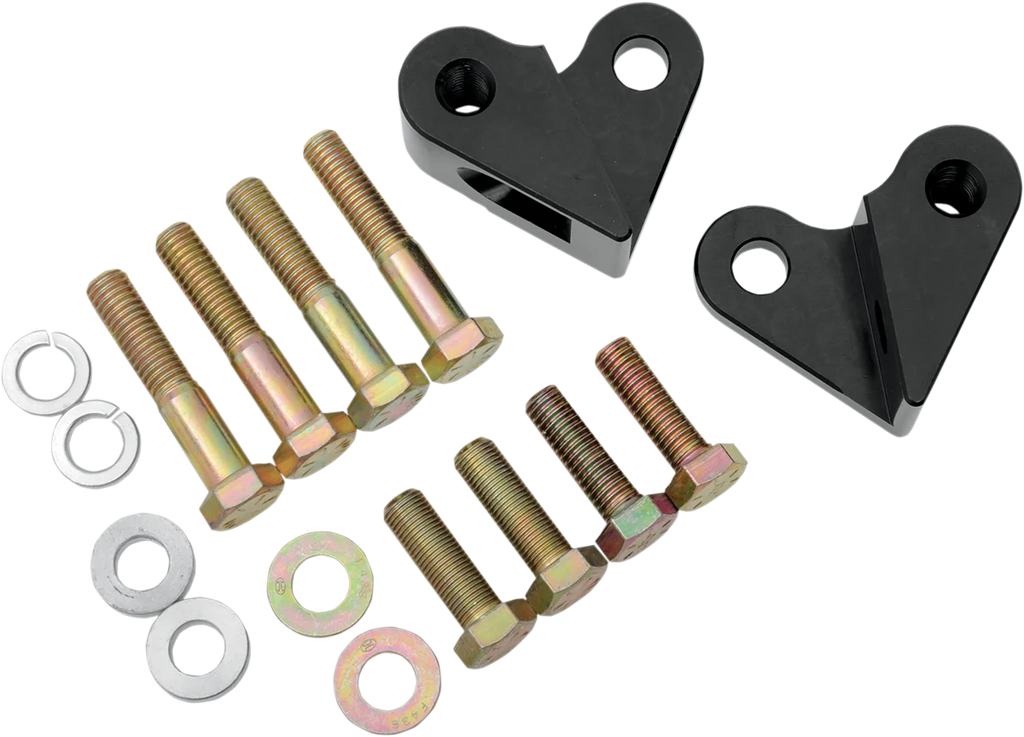 LA Choppers Rear Lowering Kit - Black Powder Coated - Lowers 1" - '97-'01 FL LA-7500-01 - Main Product View