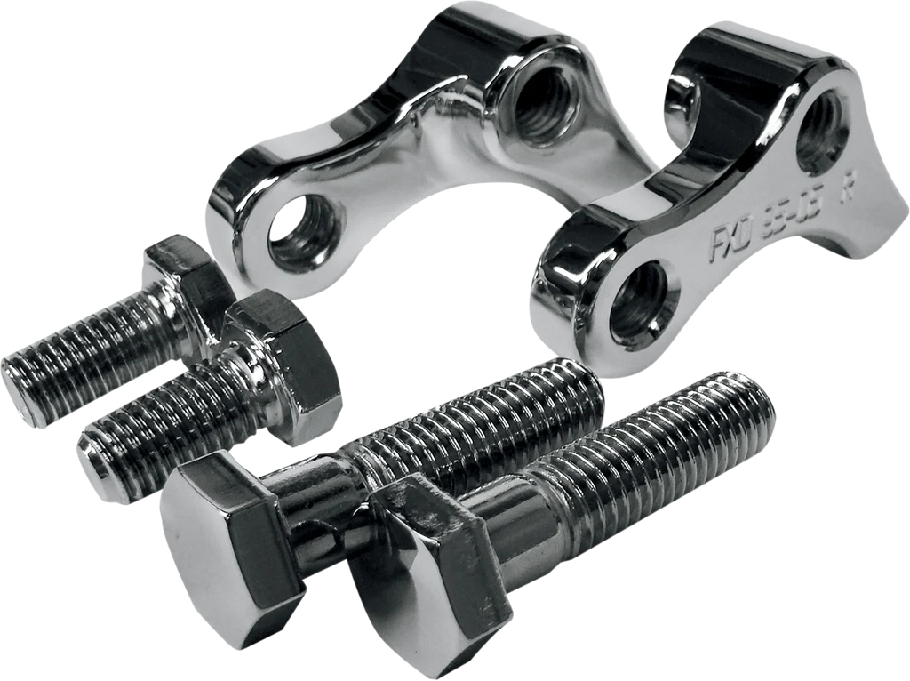 LA Choppers Rear Lowering Kit - Chrome - Lowers 1" - '95-'05 FXD LA-7590-01 - Main Product View