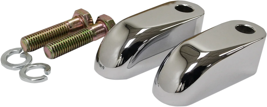 LA Choppers Riser Extensions - Pullback - 2" - Chrome LA-7416-02 - Main Product View
