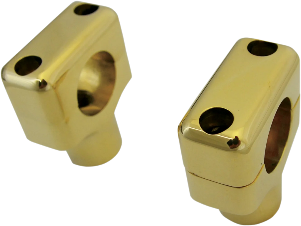 LA Choppers Risers - 1-1/2" - Brass - Polished LA-7401-50 - Main Product View
