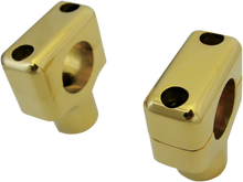 Load image into Gallery viewer, LA Choppers Risers - 1-1/2" - Brass - Polished LA-7401-50 - Main Product View