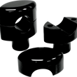 Load image into Gallery viewer, LA Choppers Risers - Hefty Smooth - 1-1/2" - Black LA-7406-01B - Main Product View