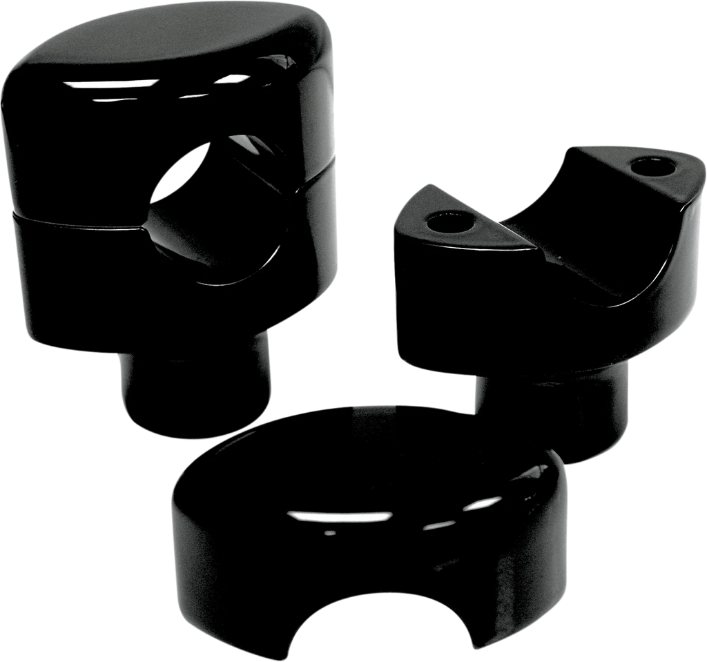 LA Choppers Risers - Hefty Smooth - 1-1/2" - Black LA-7406-01B - Main Product View