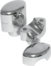 Load image into Gallery viewer, LA Choppers Risers - Hefty Smooth - 1-1/2" - Chrome LA-7406-01 - Main Product View