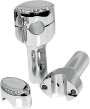 Load image into Gallery viewer, LA Choppers Risers - Hefty Smooth - 1-1/2" - Chrome LA-7406-01 - Side View