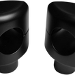Load image into Gallery viewer, LA Choppers Risers - Hefty Smooth - 1-1/2" - Flat Black LA-7406-01M - Main Product View
