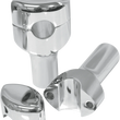 Load image into Gallery viewer, LA Choppers Risers - Hefty Smooth - 3" - Chrome LA-7406-03 - Main Product View
