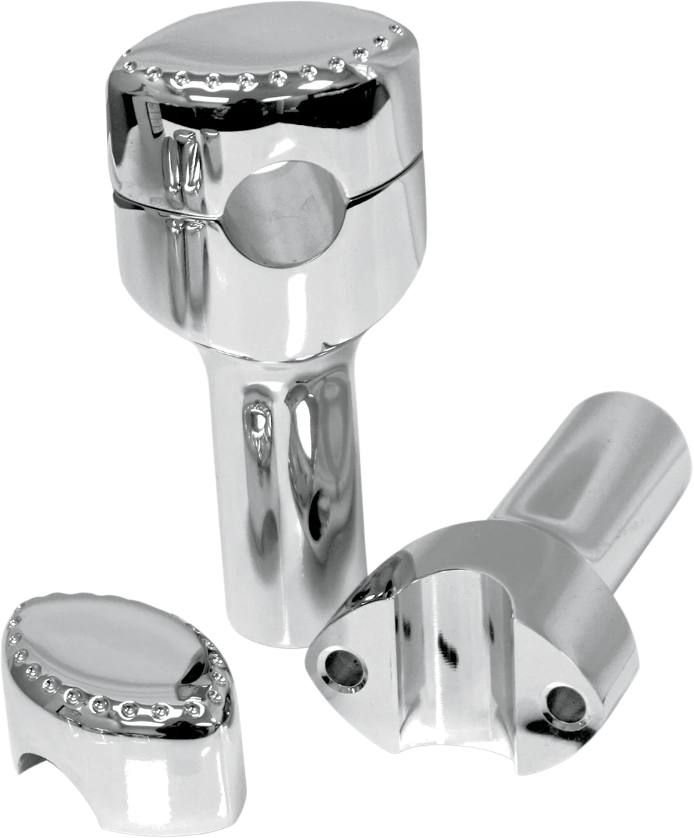 LA Choppers Risers - Hefty Smooth - Pullback - 5-1/2" - Chrome LA-7406-05 - Side View
