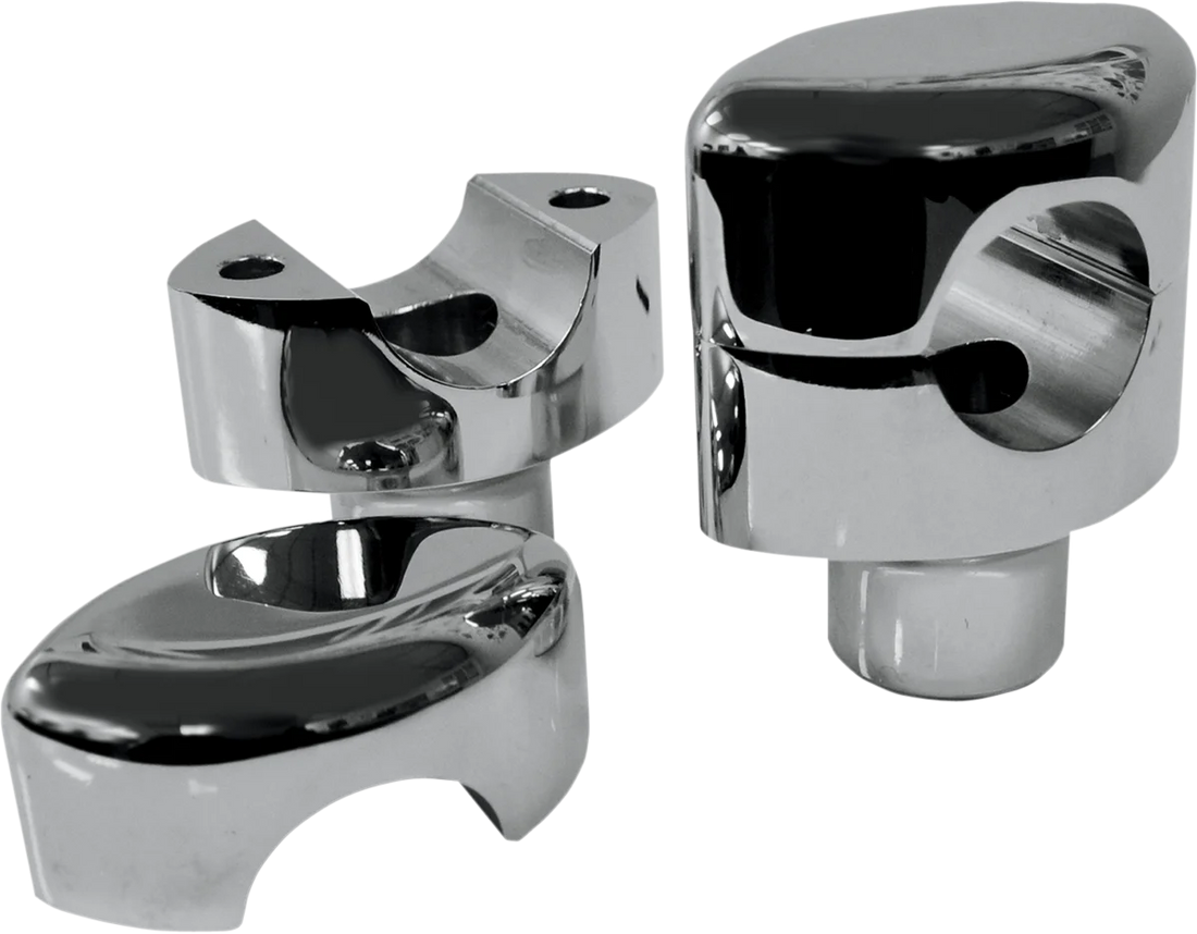 LA Choppers Risers - Hefty Springer - Chrome LA-7410-00 - Side View
