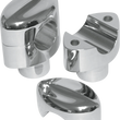 Load image into Gallery viewer, LA Choppers Risers - Mohawk - 1-1/2" - Chrome LA-7401-01 - Main Product View