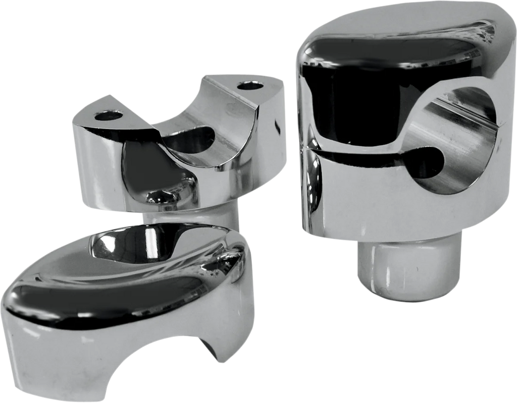 LA Choppers Risers - Paughco Springer - Flat Black LA-7410-02M - Side View