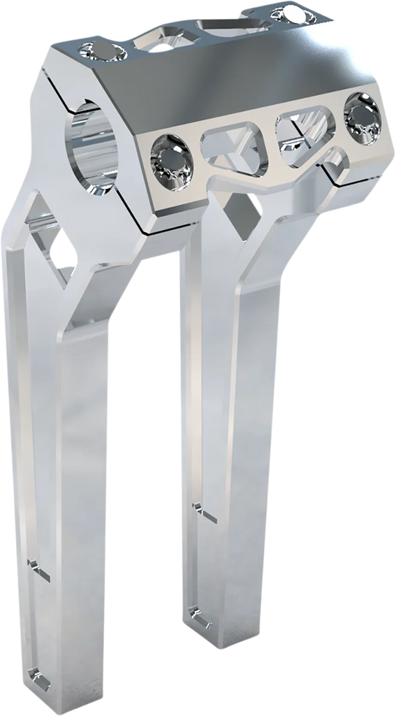 LA Choppers Risers - Pullback - 10" x 1-1/4" - Raw LA-7481-10R - Main Product View