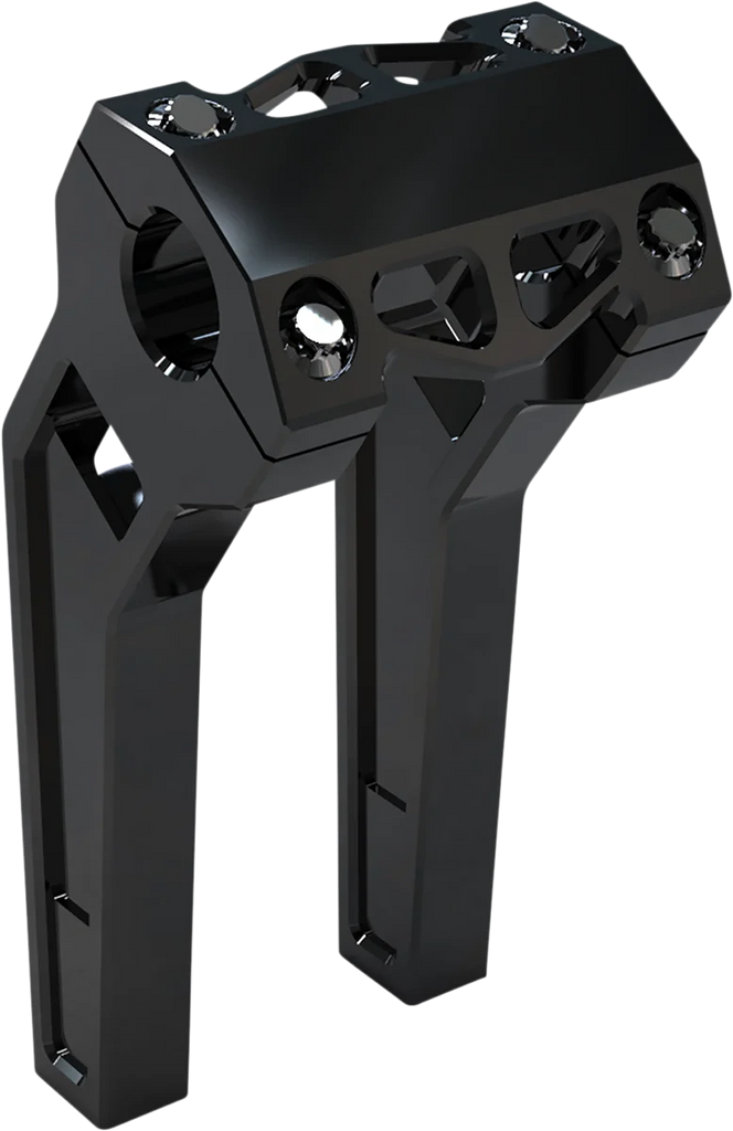 LA Choppers Risers - Pullback - 8" x 1-1/4" - Black Anodized LA-7481-08B - Main Product View