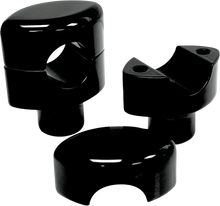 Load image into Gallery viewer, LA Choppers Risers - Smooth - 1-1/2" - Black LA-7402-01B - Main Product View