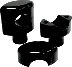LA Choppers Risers - Smooth - 1-1/2" - Black LA-7402-01B - Main Product View