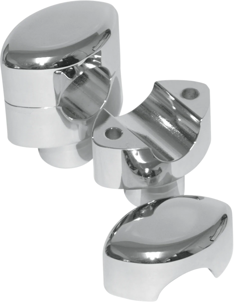 LA Choppers Risers - Smooth - 1-1/2" - Chrome LA-7402-01 - Main Product View