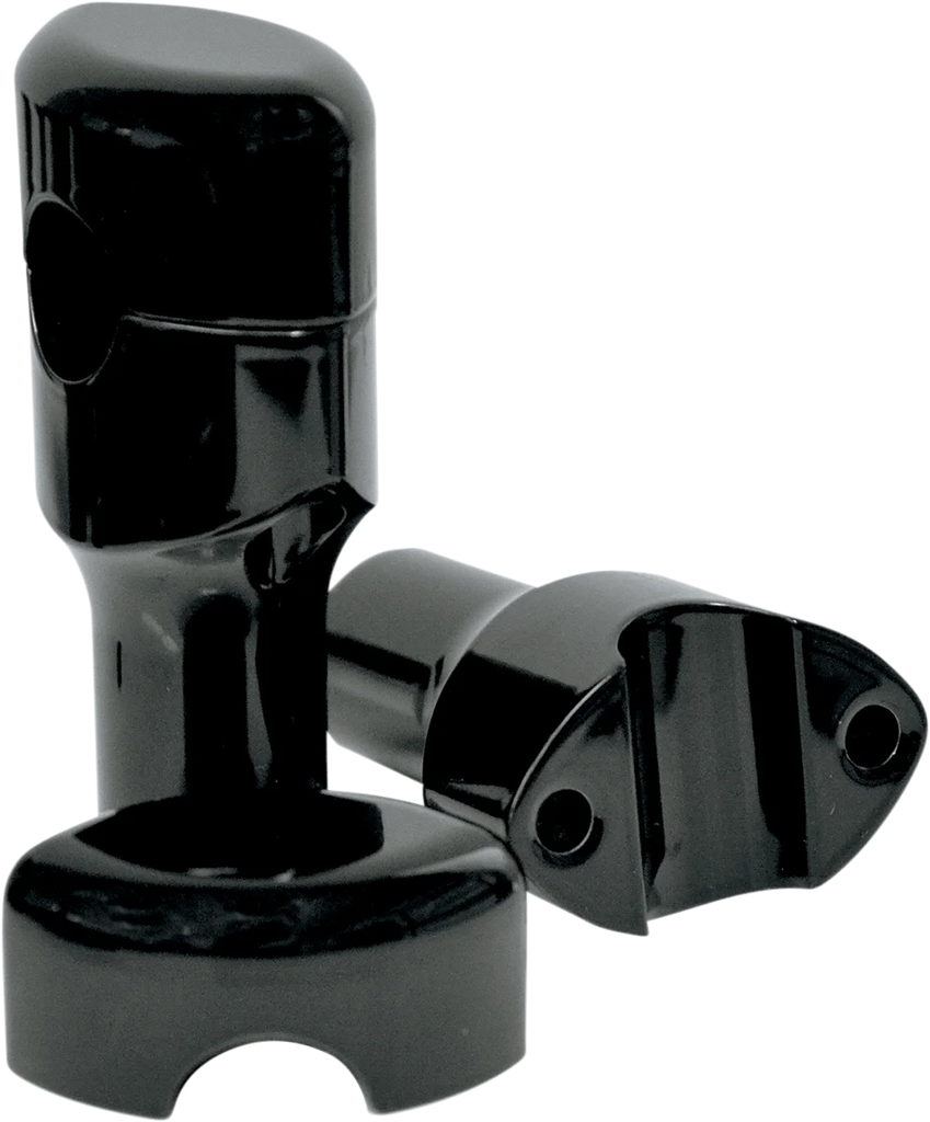 LA Choppers Risers - Smooth - 3" - Black LA-7402-03B - Main Product View