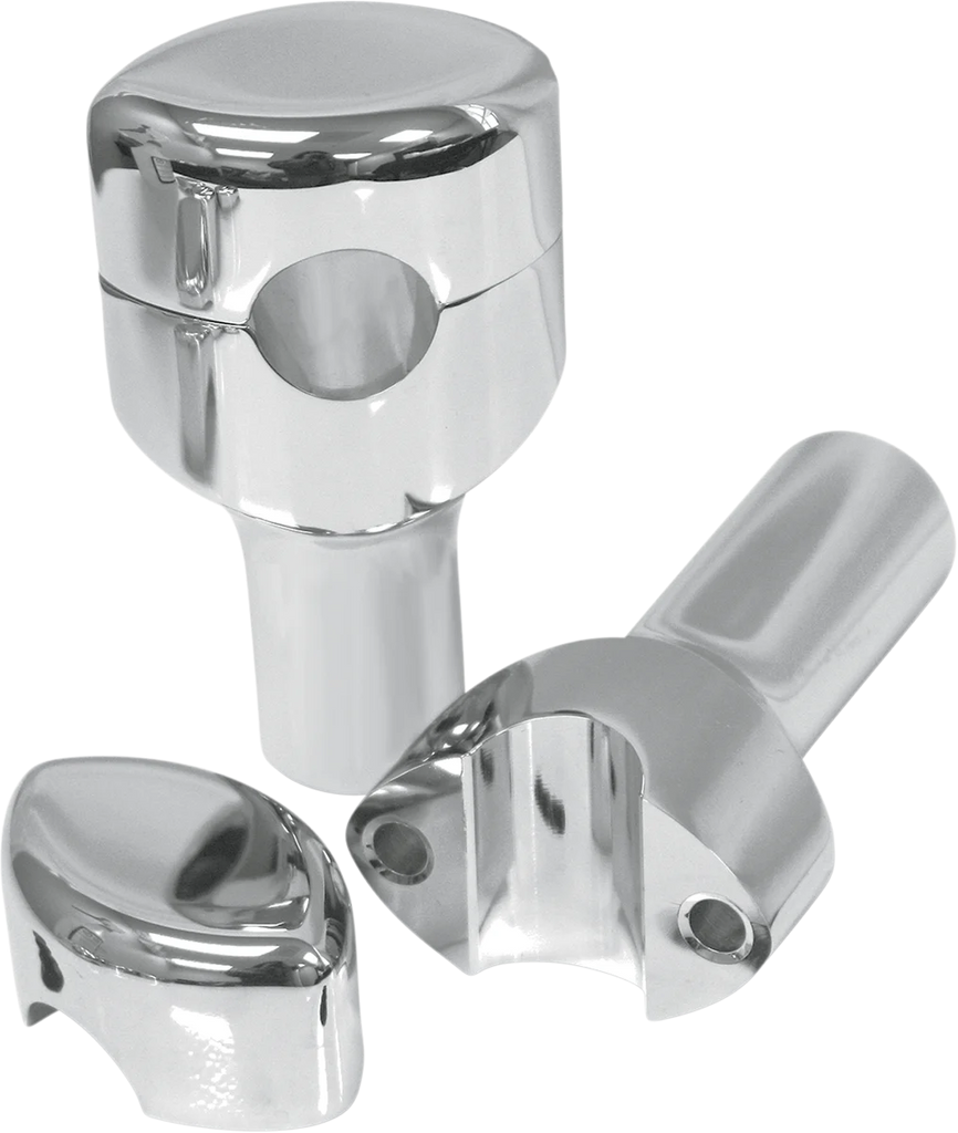 LA Choppers Risers - Smooth - 3" - Chrome LA-7402-03 - Main Product View
