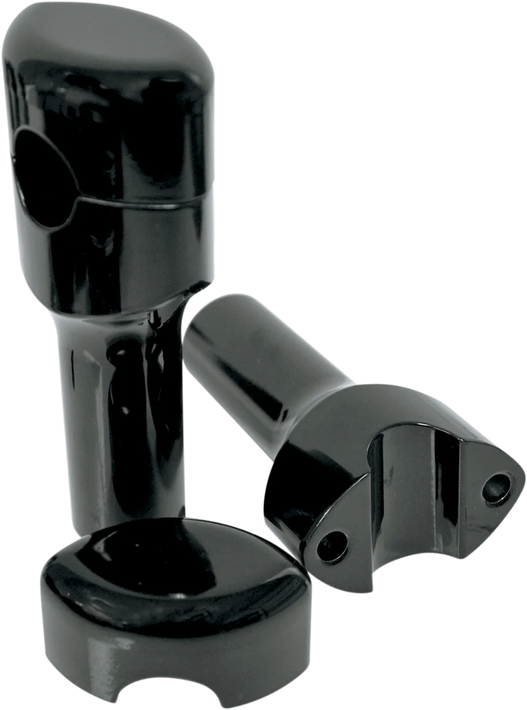 LA Choppers Risers - Smooth - 4" - Black LA-7402-04B - Main Product View