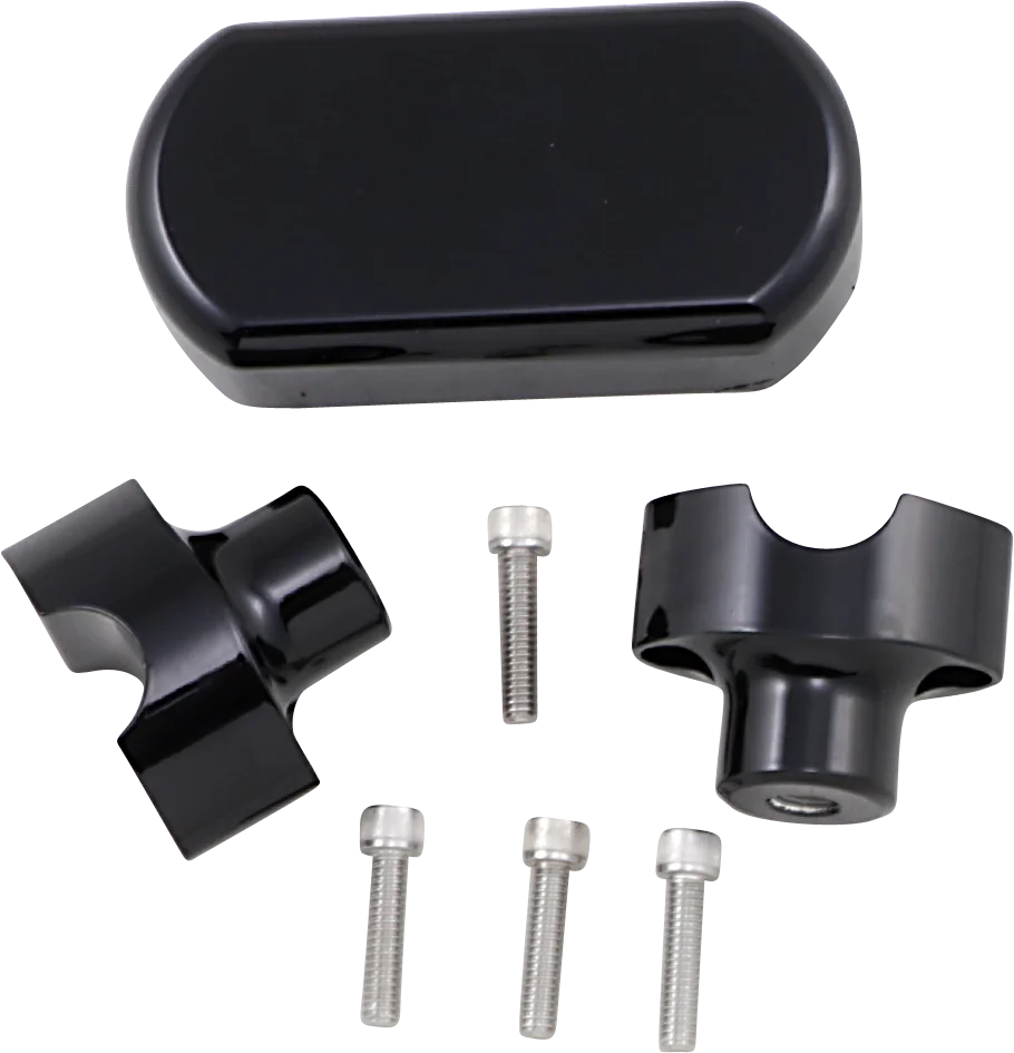 LA Choppers Risers - Solid Top - 1-1/2" - Black LA-7442-01B - Main Product View