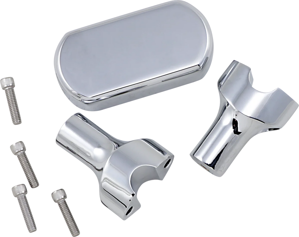 LA Choppers Risers - Solid Top - 3" - Chrome LA-7442-03 - Main Product View