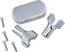 Load image into Gallery viewer, LA Choppers Risers - Solid Top - 3" - Chrome LA-7442-03 - Main Product View