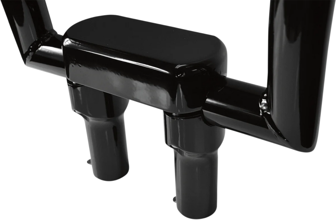 LA Choppers Risers - Solid Top - 4" - Black LA-7442-04B - Side View