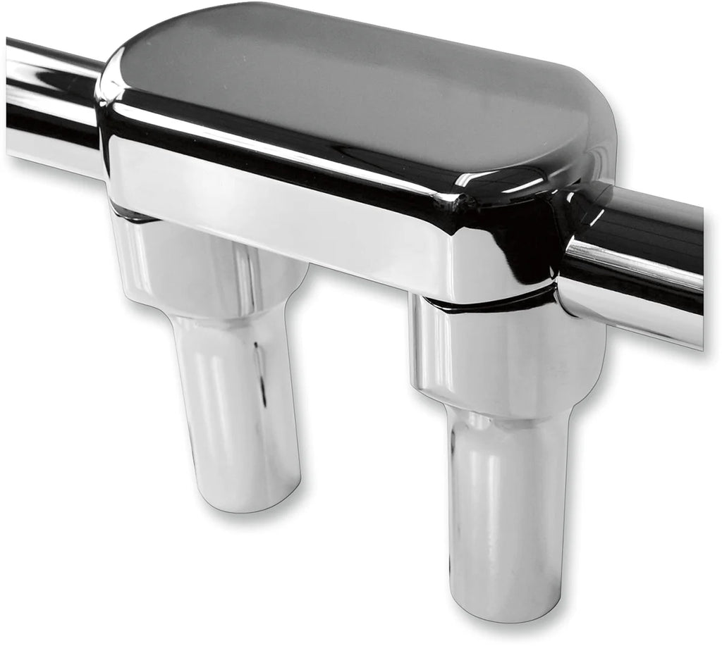 LA Choppers Risers - Solid Top - 4" - Chrome LA-7442-04 - Side View