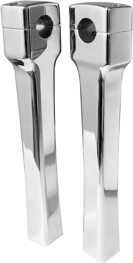 LA Choppers Risers - Square - 1-1/2" - Black LA-7407-01B - Side View