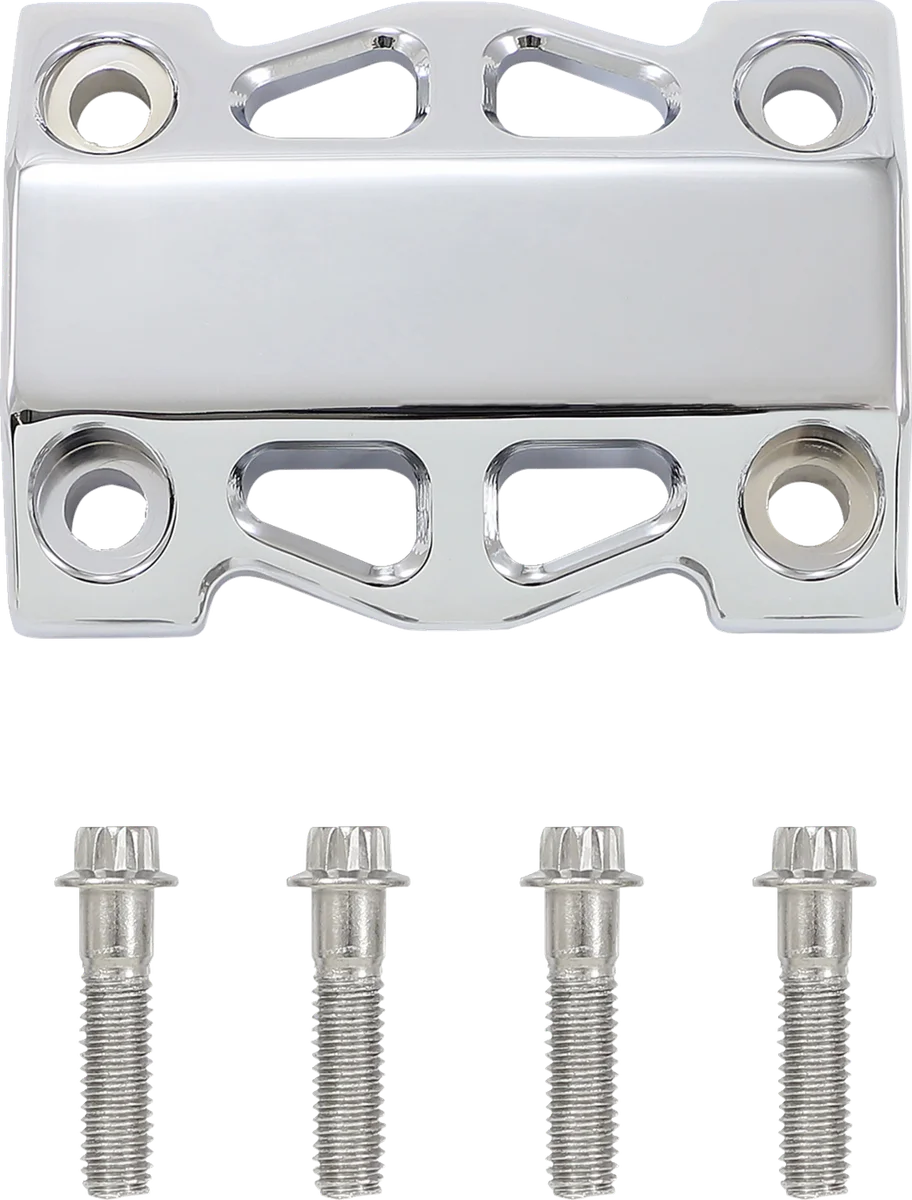 LA Choppers Risers - Straight - 10" - Chrome LA-7470-10C - Side View